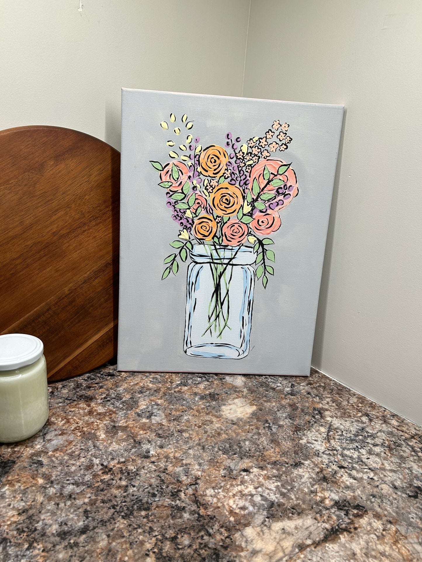 Flowers in a jar