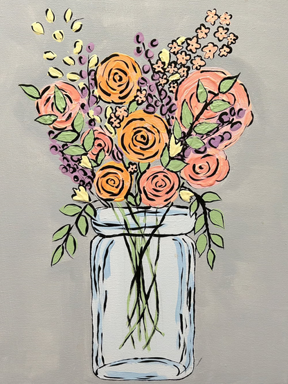 Flowers in a jar
