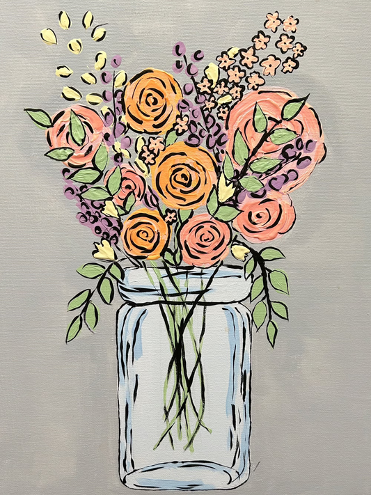 Flowers in a jar