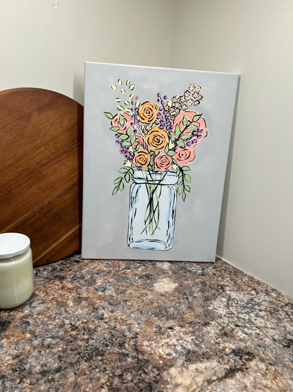 Flowers in a jar
